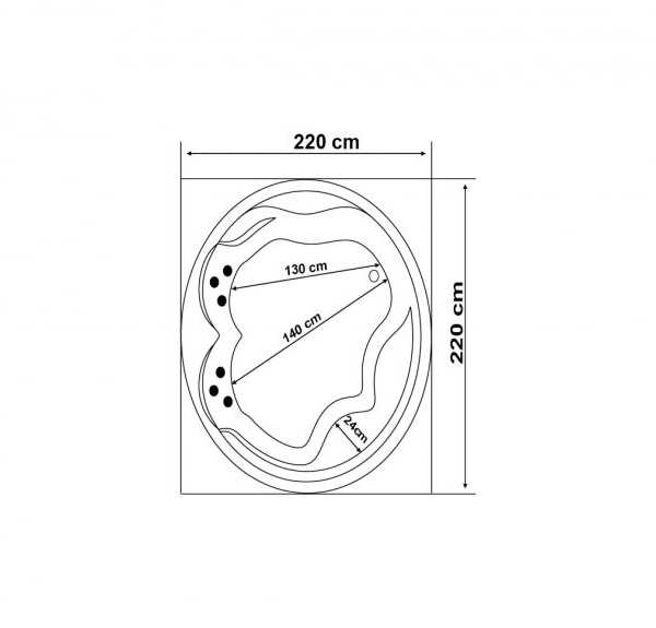 LUNA Spa Pool 220 cm SP2112