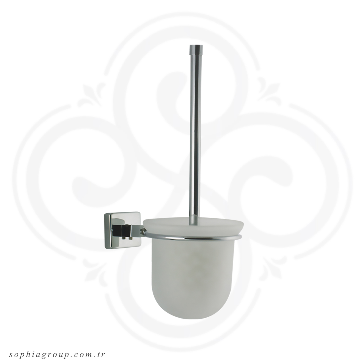 BOSRA Chrome Wall Mounted Toilet Brush Holder SP35017