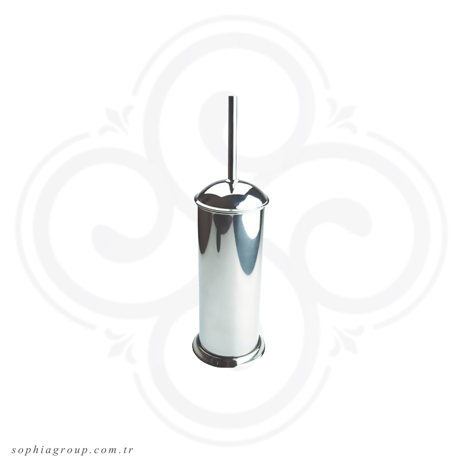 MIRADOR Chrome Floor Standing Toilet Brush Set SP35058